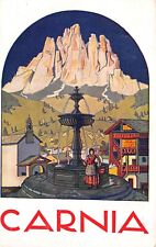 21-104E) CARNIA UDINE TOLMEZZO PUBBLICITARIA TURISMO ILLUSTRATORE PELLIS