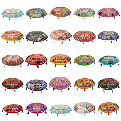 Patchwork floor cushion - cushion, cover