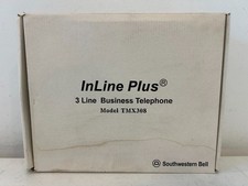 Telefono business vintage RARO Southwestern Bell InLine più 3 linee TMX308 NUOVO
