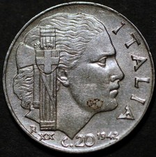 Italia 20 Centesimi 1942
