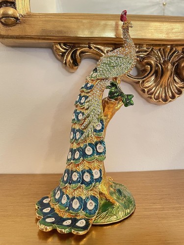 Faberge large gold peacock - faberge,