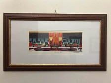 Mistral Kino litografia su carta esemplare retouche cm 16x40 firmata