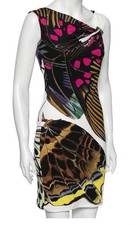 Vintage Iconico Archivio Roberto Cavalli  Farfalla Abito Robe Butterfly Dress