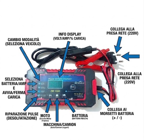 Avviatore emergenza batteria - avviatore,