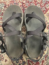Sandali uomo Chaco Toe Loop taglia 10 neri con cinturino fibbia