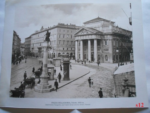 Piazza borsa trieste 1910 - borsa,