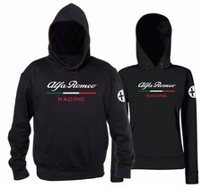 Felpa Cappuccio Alfa Romeo Racing Personalizzata Tributo Logo Auto Motori