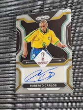 Panini Prizm World Cup 2022 Roberto Carlos Brasile Auto, custodia Mag inclusa 