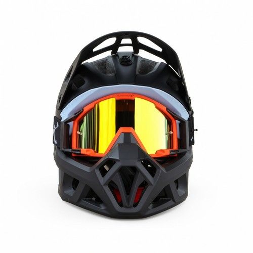 Casco integrale con occhiali - con,