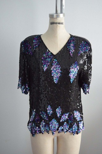 Camicetta top bejeweled - top,