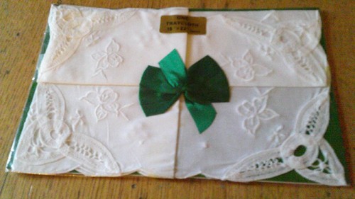 Panno vassoio cotone vintage - vassoio,