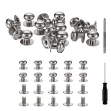 30 Pezzi Borchie Bottone Testa