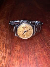 Cronografo Richard vintage Valjoux 92 tasti a pompa - acciaio - cassa a vite