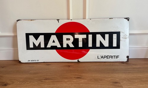 Insegna smaltata martini - smaltata,