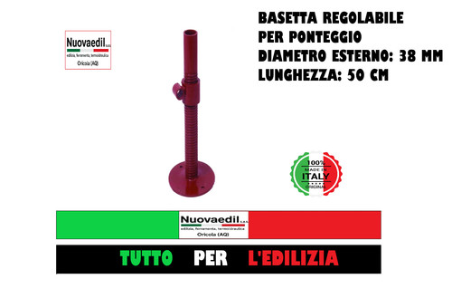 Basetta regolabile vite per - regolabile, a