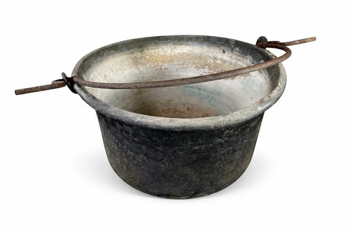 Vecchio paiolo rame grande - vecchio,