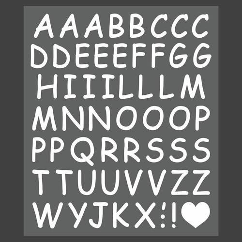 Lettere adesive componibili - lettere,