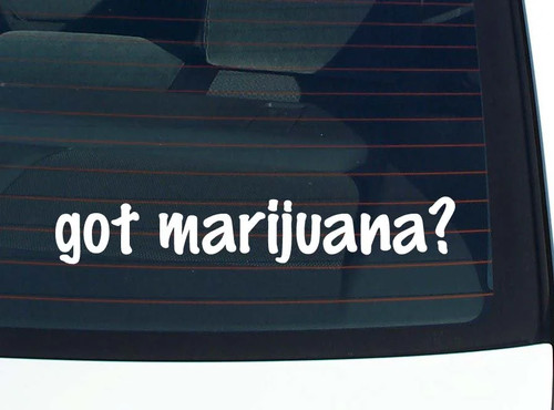 Hai marijuana decalcomania - marijuana?,