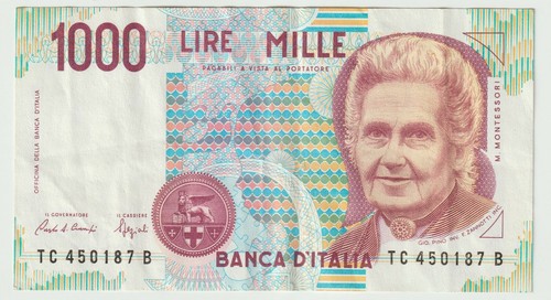 Banconota mille lire