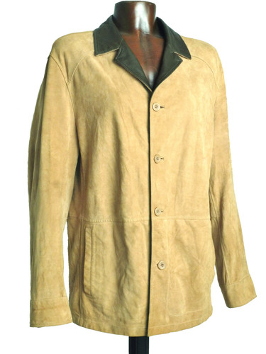 Giacca pelle scamosciata uomo - giacca,