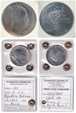 REPUBBLICA ITALIANA 5 lire 1949 FDC PERIZIATA