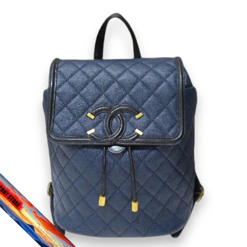 Zaino chanel filigrana navy - zaino,