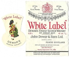 Etichetta Scotch Whisky John Dewar White Label