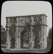 Glass Magic Lantern Slide ARCH