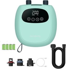 Compressore Gonfiatore Aria Portatile a batteria per SUP Gommoni 20PSI 12V DC 