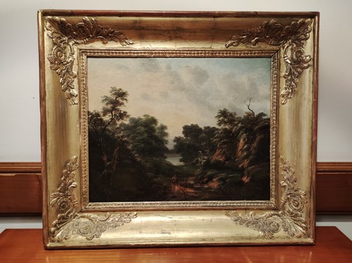 Quadro antico paesaggio - quadro,