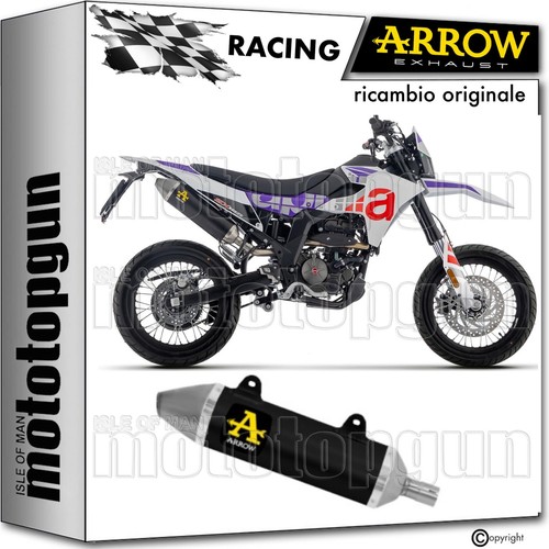 Scarico race alluminio nero - scarico,