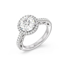 Anello da donna in oro bianco
