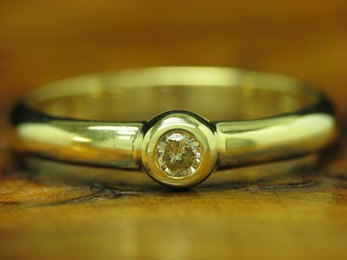 Oro giallo brillante anello - brillante, /