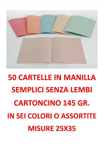 Cartelle senza lembi in - 50,