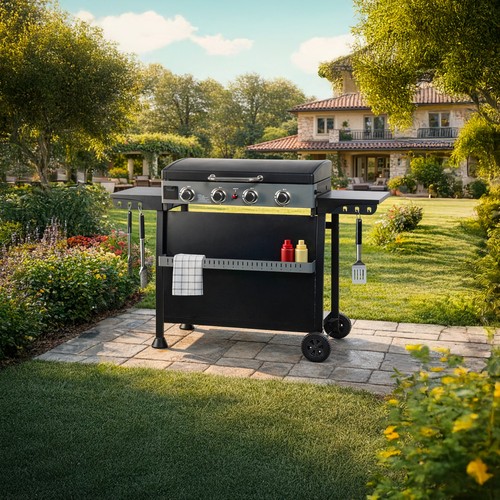 Barbecue plancha gas 10kw - barbecue,