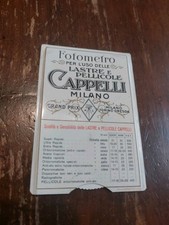 FOTOMETRO LASTRE PELLICOLE FOTOGRAFIA USO CAPPELLI MILANO CELLOGRAF