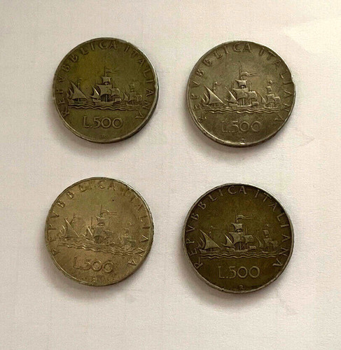 Monete 500 lire caravelle - monete,