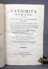 A. Adam: Antichita' romane. Quadro de' costumi, usi, istituzioni de' Romani 1820