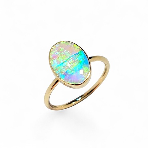 Raro anello opale australiano