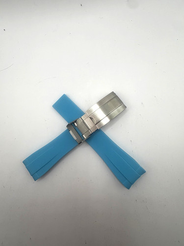 Cinturino gomma blu mm - gomma,