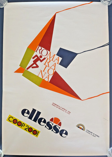 Raro poster sportivo italiano