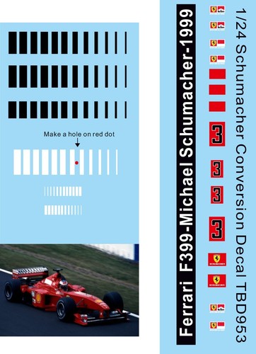 Decals per ferrari - 1/24, f399