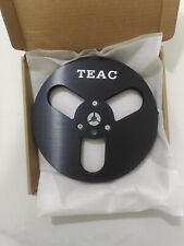 1 X Black Tape Reel TEAC 7" Bobina di presa in alluminio per registratori a nastro da bobina a bobina
