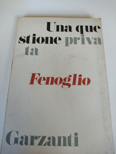 Una questione privata - , garzanti