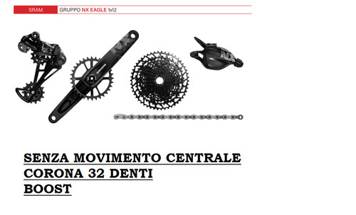 Gruppo velocità sram nx - gruppo, 12