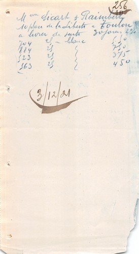 1921 sicart a - sicart, toulon