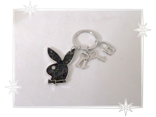 Porte clé lapin strass - clé,
