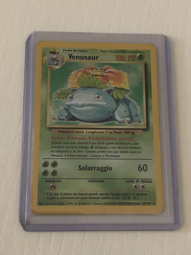 Carte pokemon venusaur - carte, rara