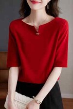 Camicia Maglia Blusa Donna