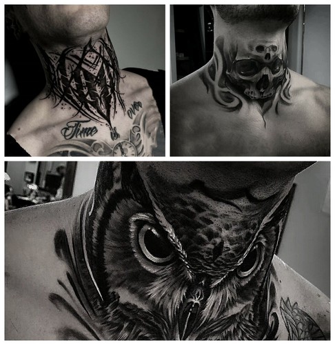 Adesivi tatuaggio collo gotico - adesivi,